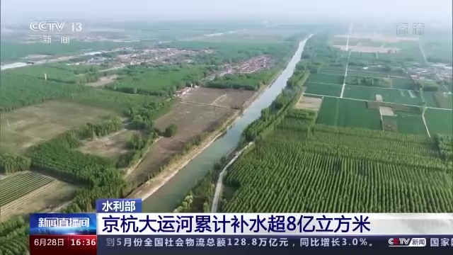 补水8.4亿立方米 京杭大运河千年神韵重现