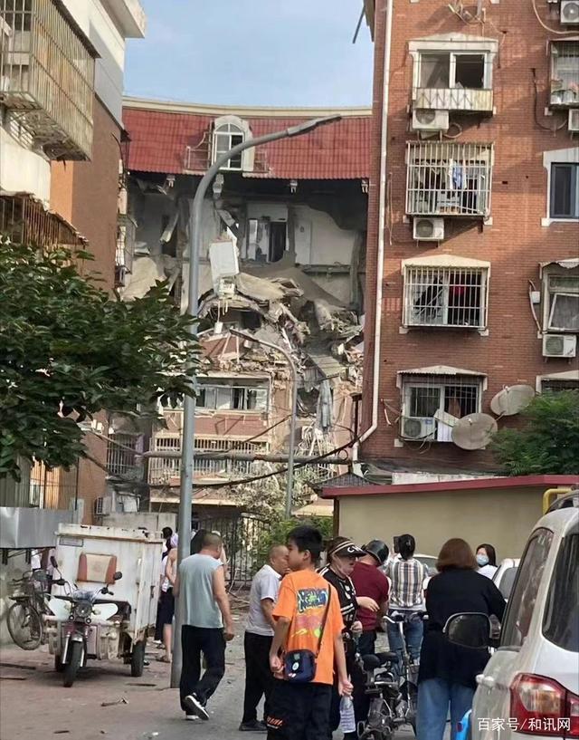 天津一小区爆炸:六层建筑损毁